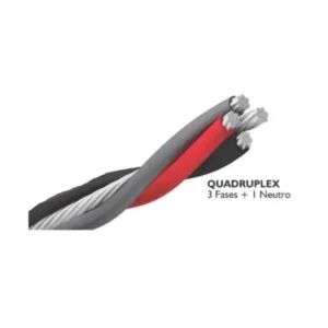 Cabo De Alumínio Quadruplex 10mm Neutro Nú (VENDIDO POR METRO)