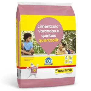Argamassa para Varandas e Quintais Cinza 20kg – QUARTZOLIT