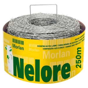 Arame Farpado Para Cerca Resistente Nelore Morlan 250 Metros