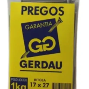Prego Com Cabeça Gerdau Polido 1kg – 17×27
