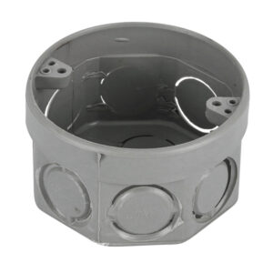 Caixa de Luz 3×3 Octagonal Cinza Tuboline